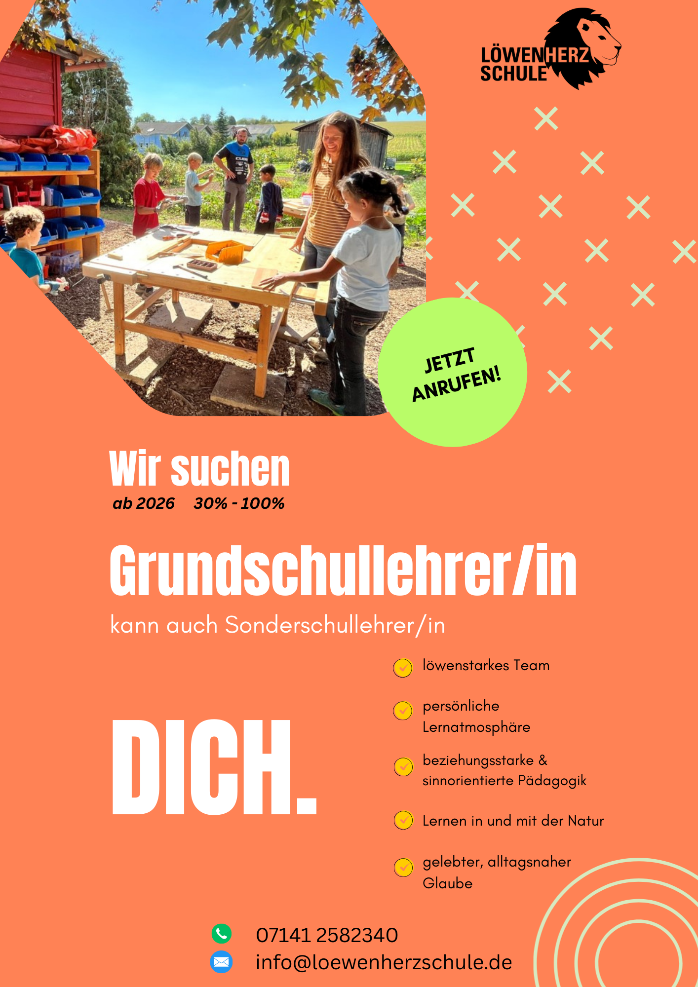 Stellenanzeige Lehrkraft Löwenherzschule